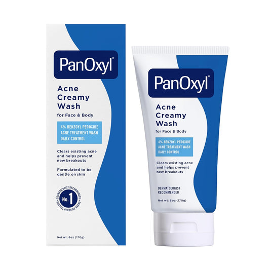 anOxyl Antimicrobial Acne Creamy Wash with 4% Benzoyl Peroxide — 6 oz