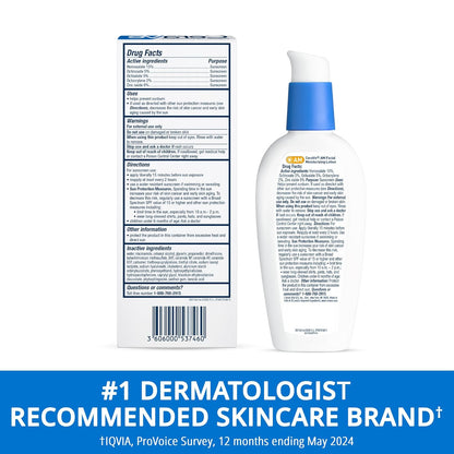 CeraVe AM Facial Moisturizing Lotion SPF 30 — Oil-Free Daily Face Moisturizer with Hyaluronic Acid, Niacinamide & Ceramides